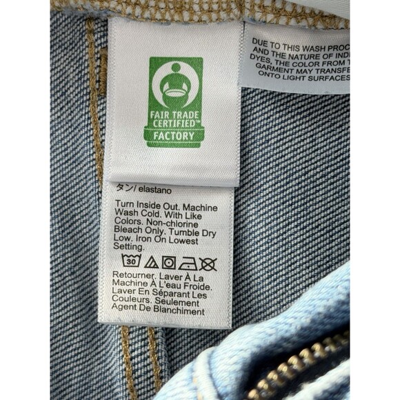 J Crew Stovepipe Jeans Womens 24 High Rise Straight Raw Hem Light Wash Stretch - Picture 7 of 8